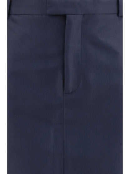 Gucci Silk faille Skirt - Ink
