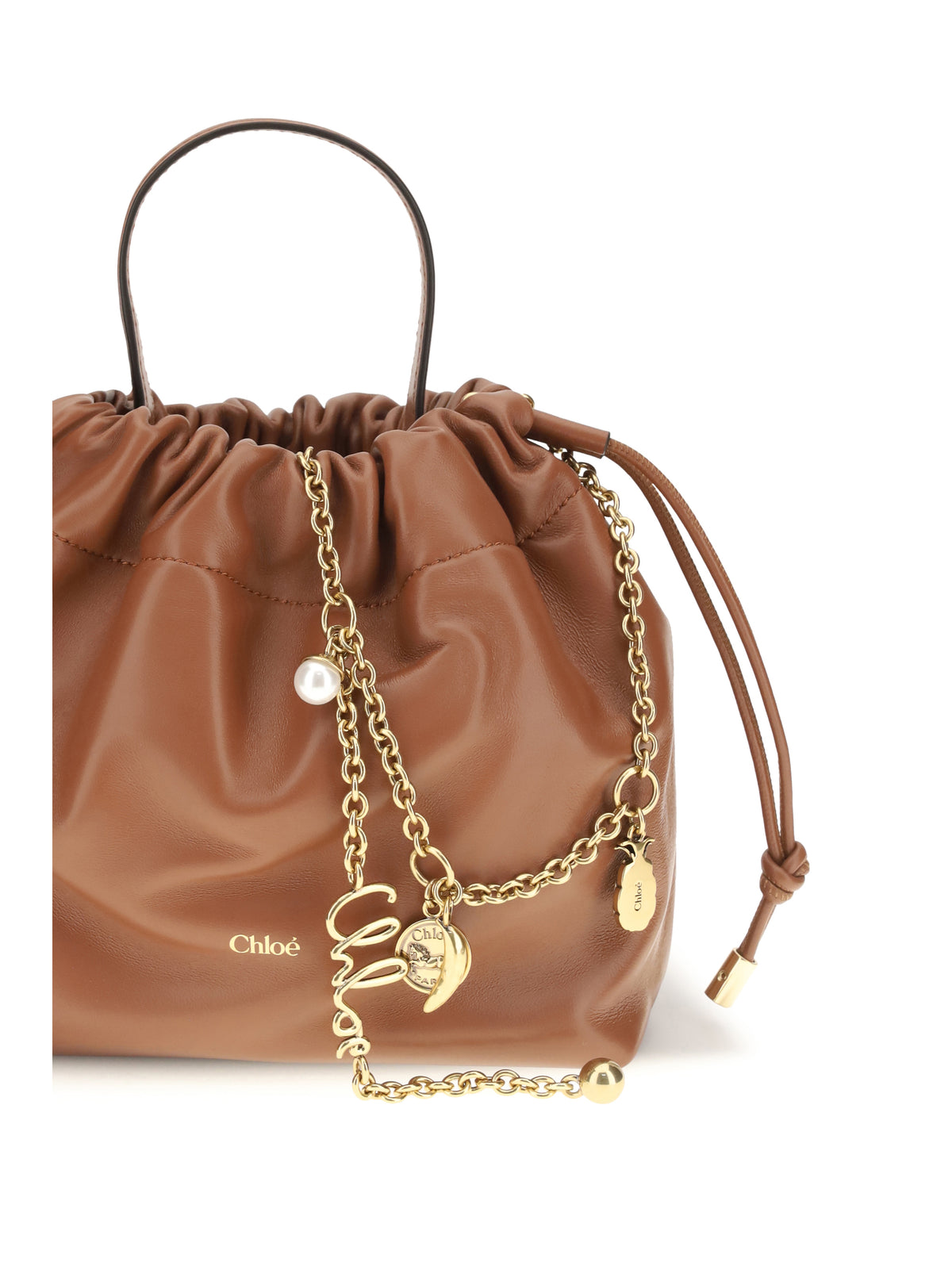 Chloé Icons leather chain Shoulder Bag - Blushy Brown