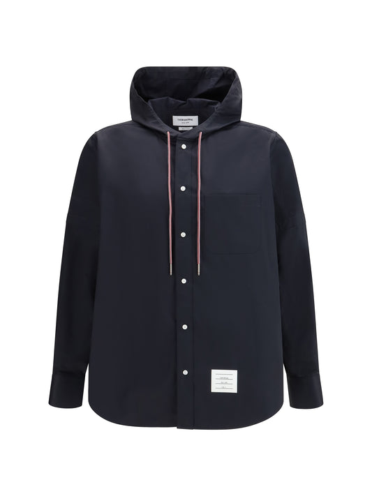 THOM BROWNE Nylon cotton hooded Jacket