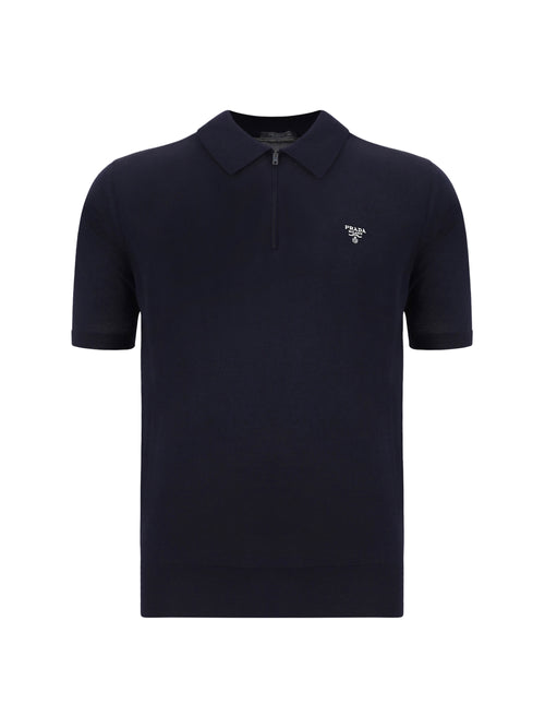 Prada Virgin wool Polo Shirt - Black
