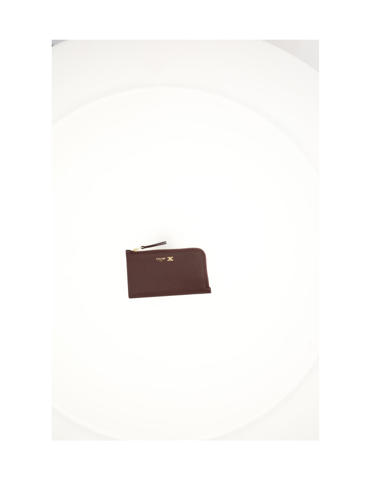 Celine LONG ZIPPED CARD HOLDER - Syrah / Ultra Red