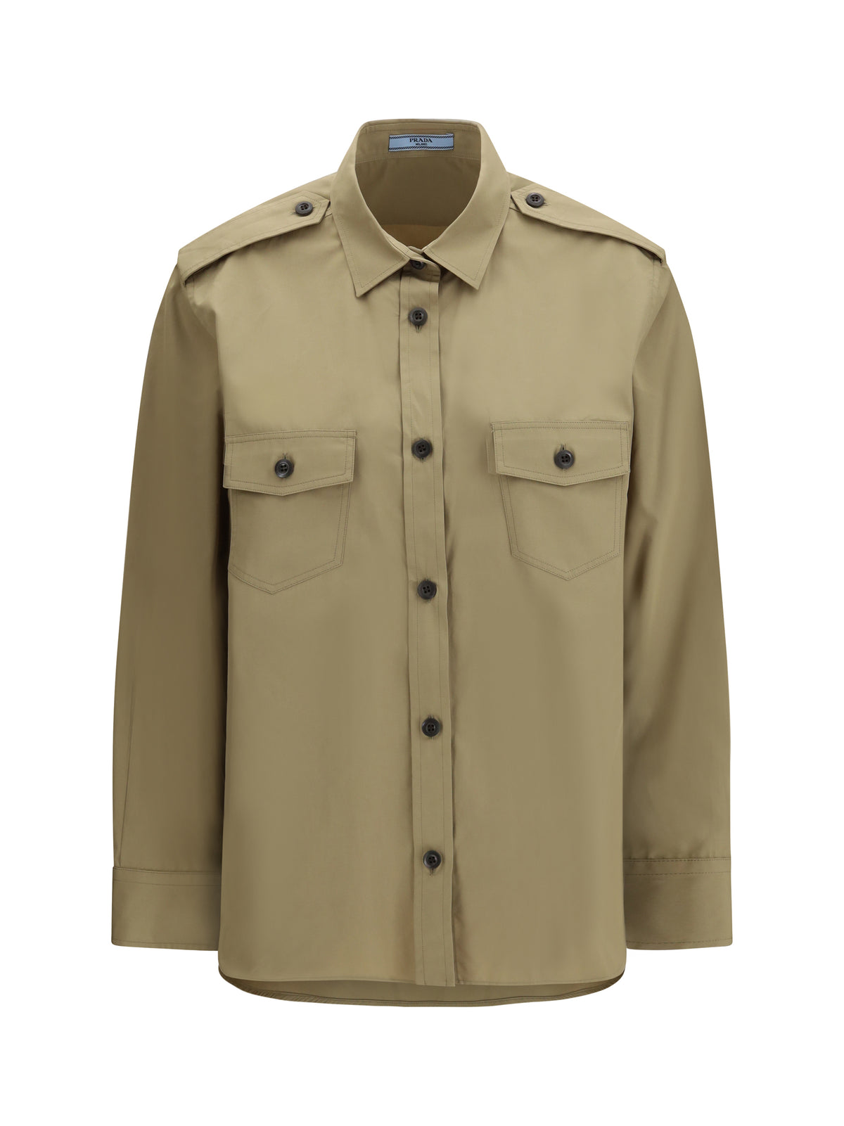 Prada Cotton poplin Shirt - Mastice