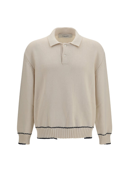 Golden Goose Rindley Polo with logo print - Heritage White