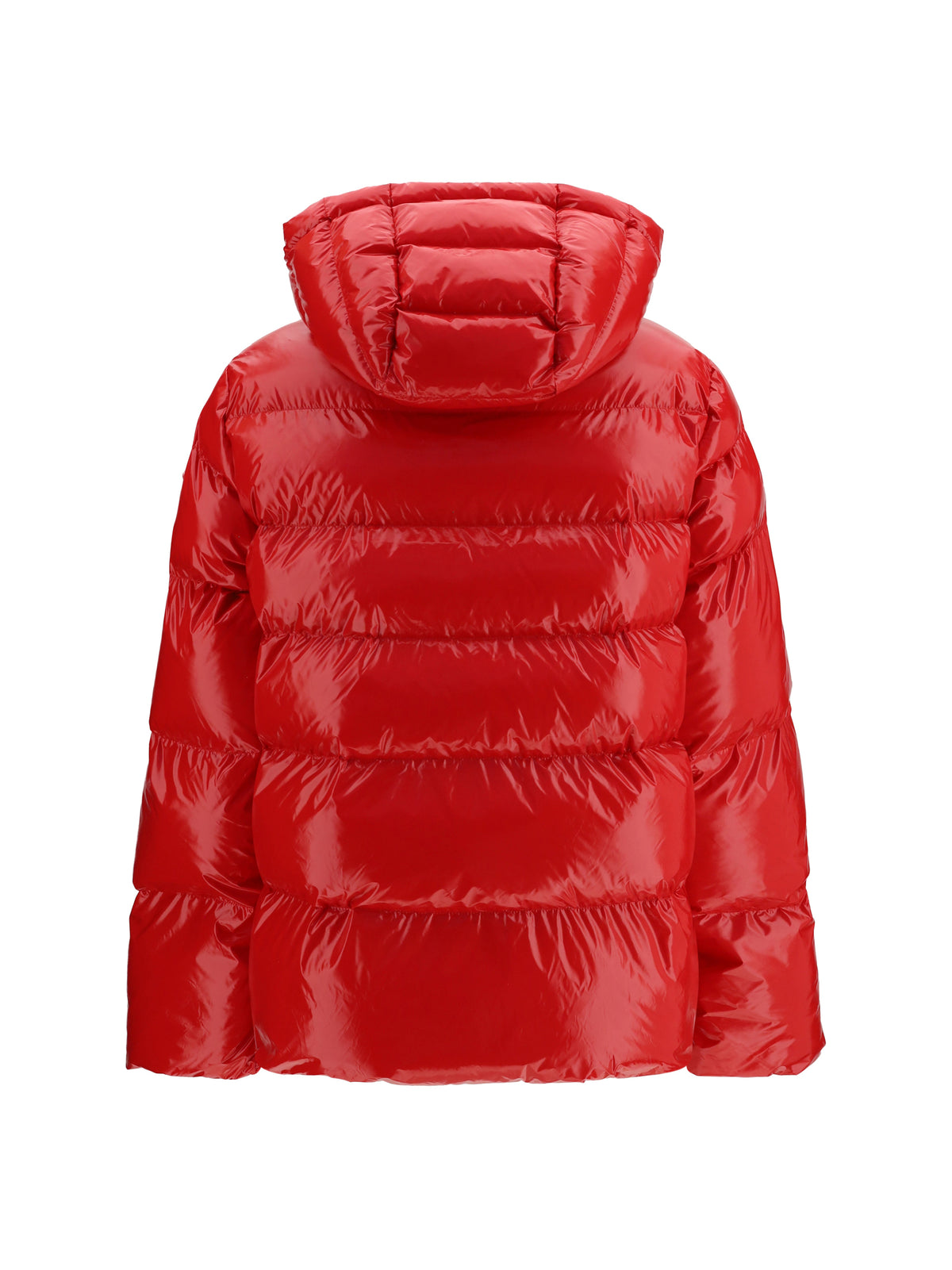 Pinko Hooded Eleodoro Down Jacket - Red Burgundy Wine
