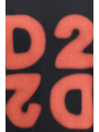 Dsquared2 Cotton printed T-shirt - Black