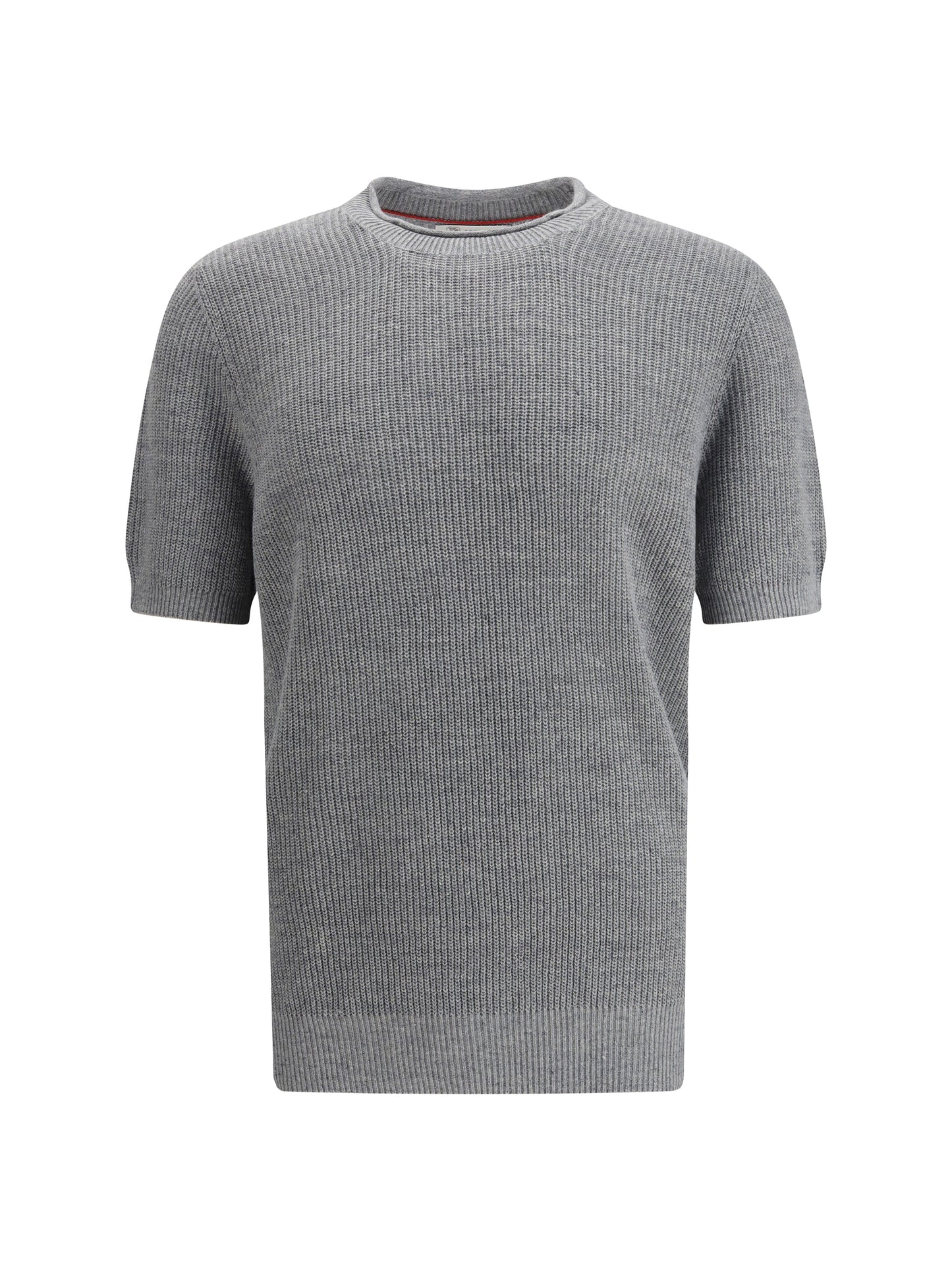 BRUNELLO CUCINELLI Cotton and linen knit T-Shirt