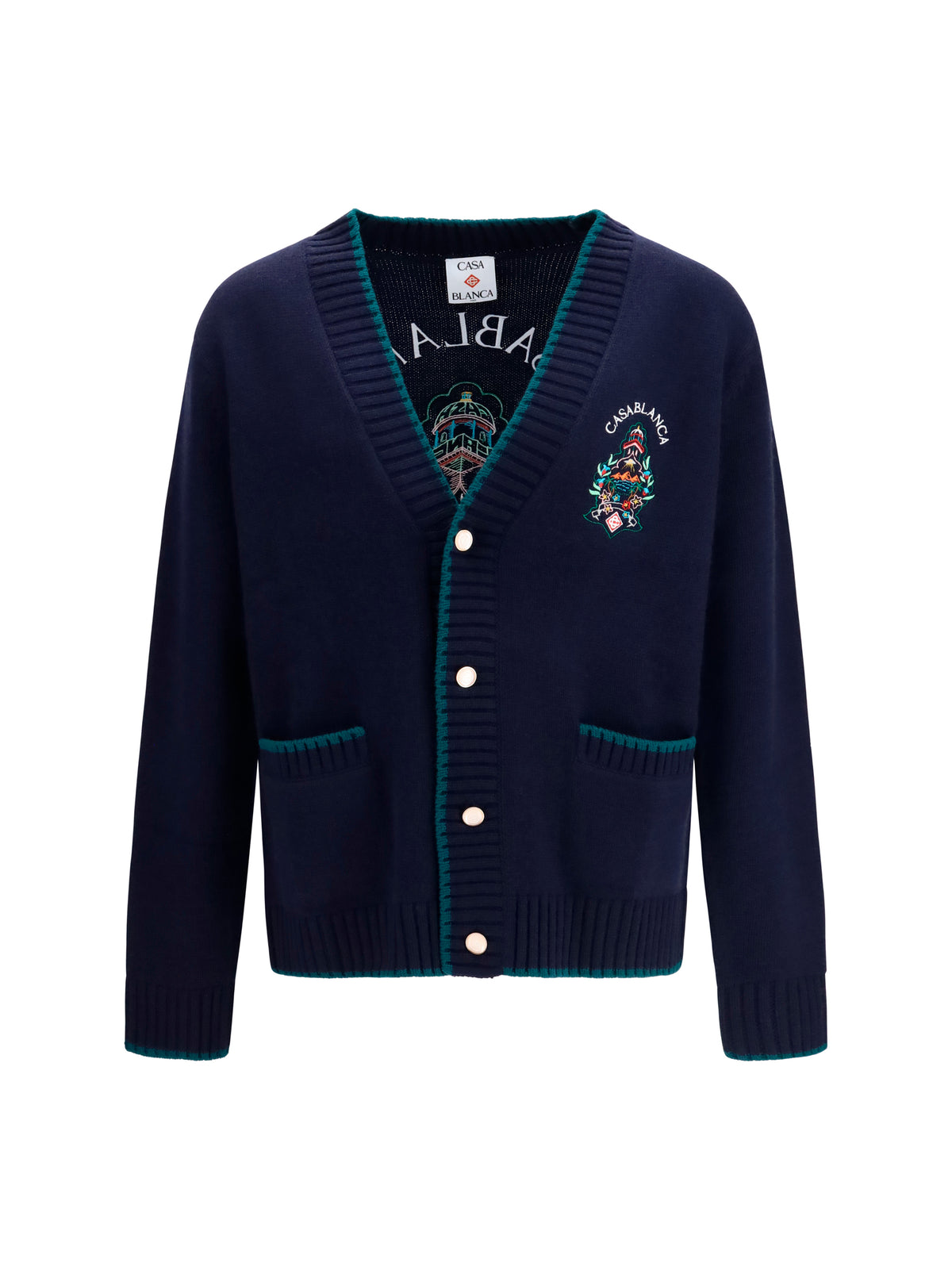 Casablanca Hotel crest Cardigan - Multi