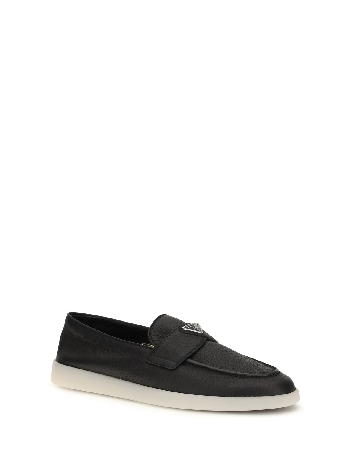 Prada Leather Loafers - Black 1