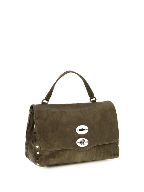 Zanellato Postina Officina Top Handle Bag - Green Olive Giaraffa