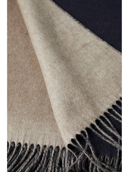 Brunello Cucinelli BLANKET - Blue/Brown