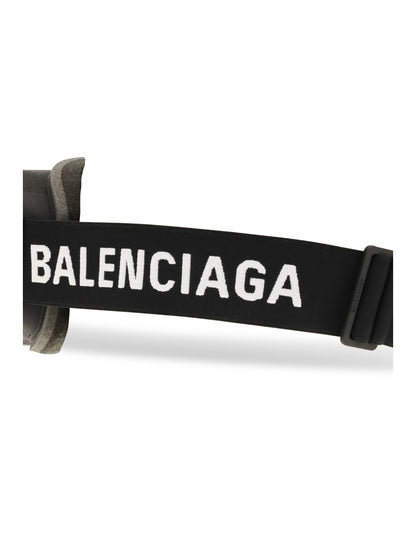 Balenciaga Mirrored Ski Mask Sunglasses - Mirror Silver