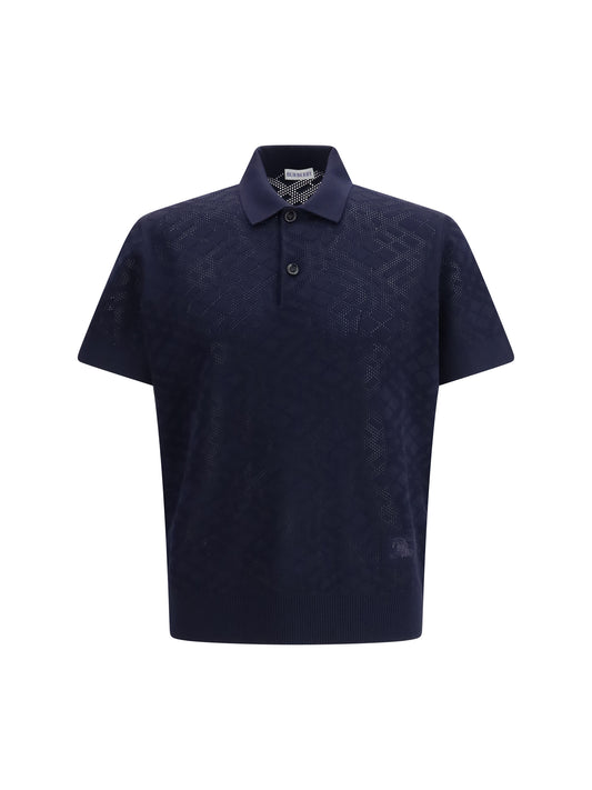 BURBERRY Check wool Polo