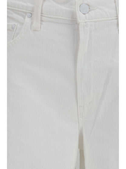 Mother Rerun Zip Sneak Jeans - Totally Innocent