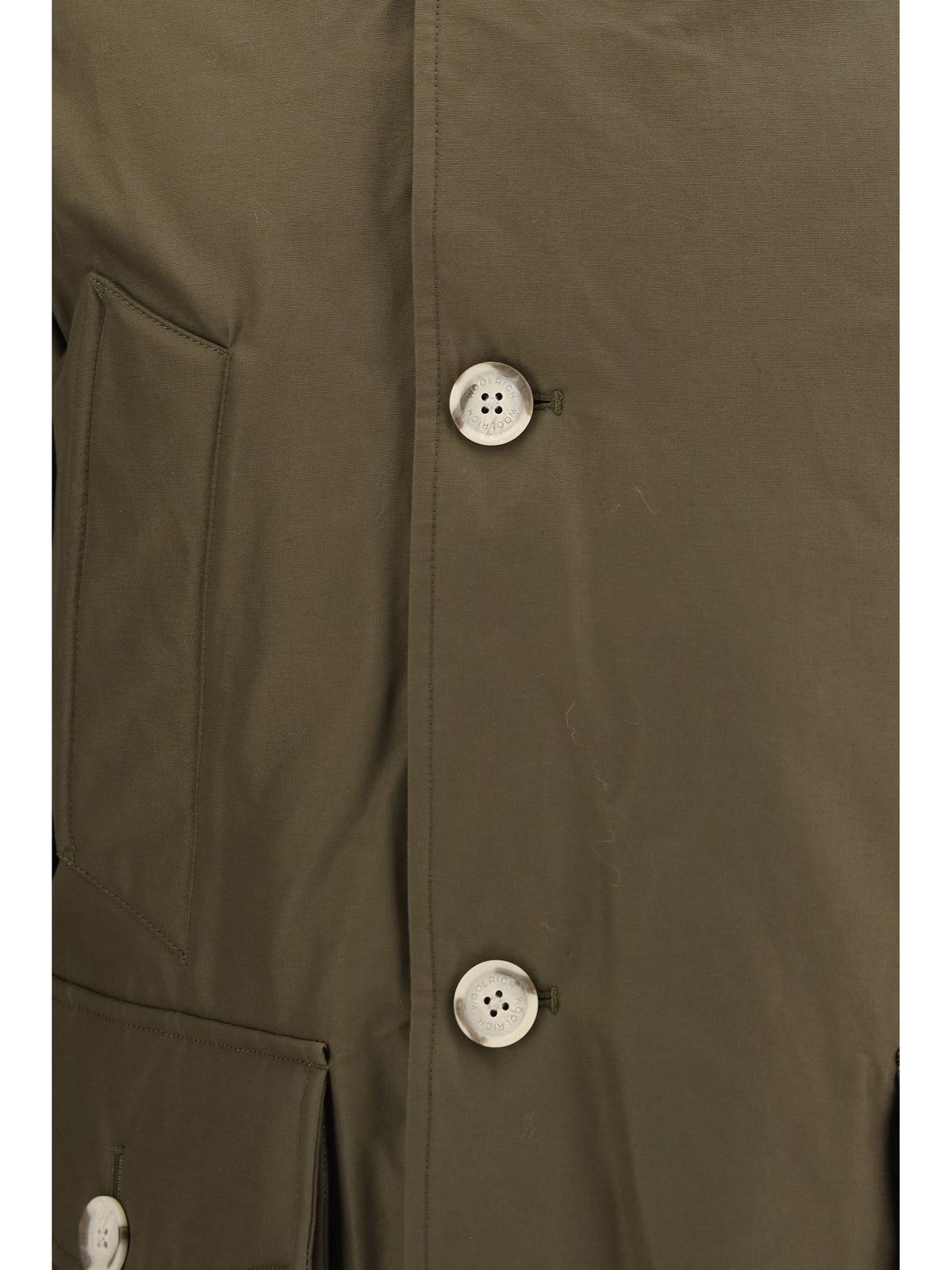 Woolrich Arctic Ramar Cloth Parka with removable fur - Dark Green