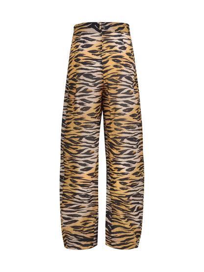 PINKO Barrel fit animal-print Pants