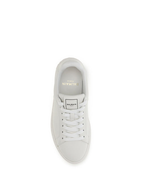 Balmain B-Court leather Sneakers - Blanc