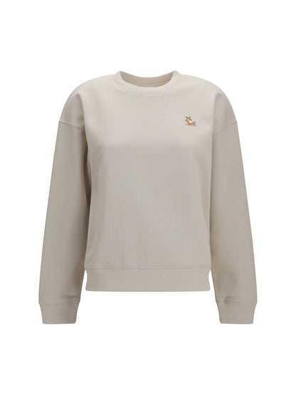 Maison Kitsuné Chillax Fox Comfort crewneck Sweatshirt - Moon Beige