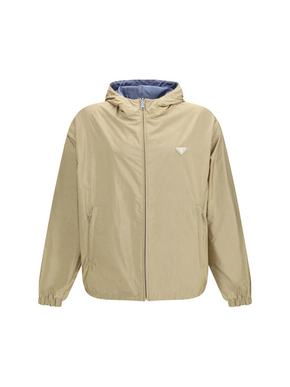Prada Reversible Re-Nylon Down Jacket - Cammello+Aviazione