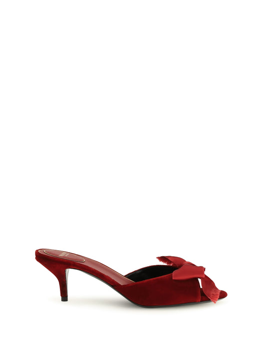 VALENTINO GARAVANI Marie velvet slide Sandals
