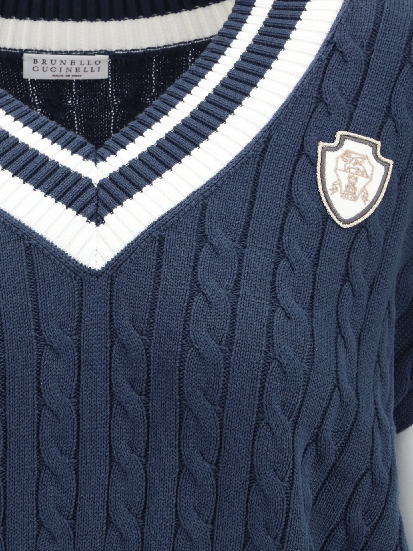 BRUNELLO CUCINELLI Aran-patterned Vest