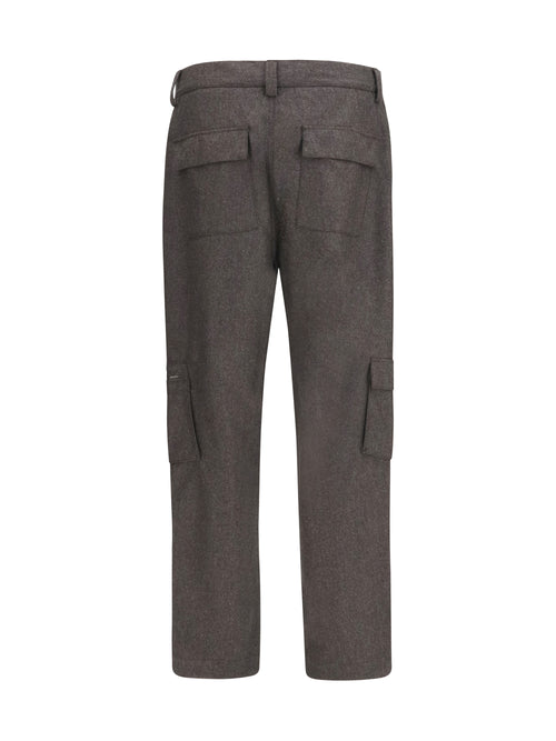 Brunello Cucinelli Virgin wool flannel Cargo Pants - Moro