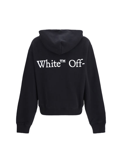 Off-White Bookish Scarf Hoodie - Black