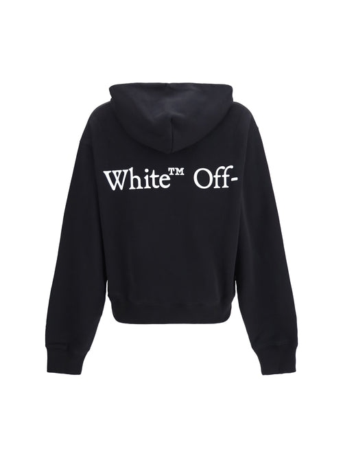 Off-White Bookish Scarf Hoodie - Black