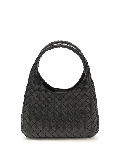 Bottega Veneta Baby Campana leather Handbag - Black-M Brass