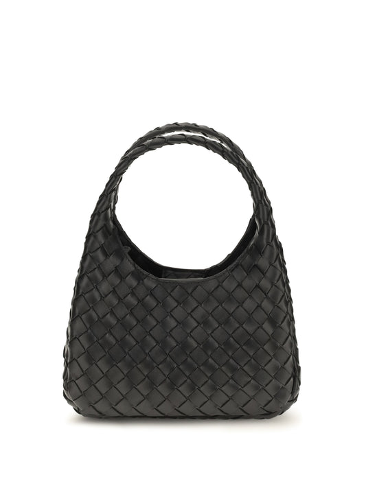 Bottega Veneta Baby Campana leather Handbag - Black-M Brass