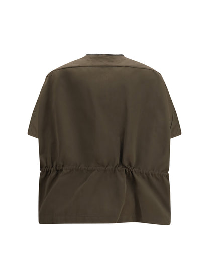 Rick Owens Satin Jacket - Dark Dust