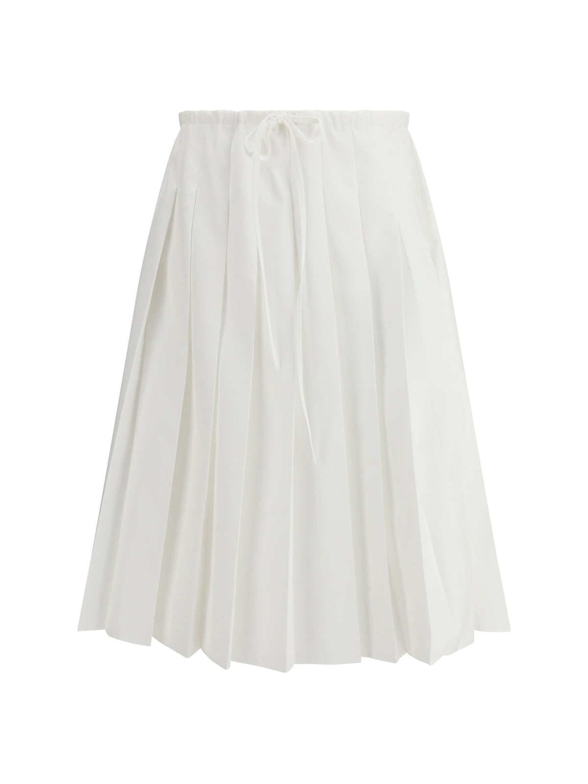 Prada Pleated jersey Skirt - White