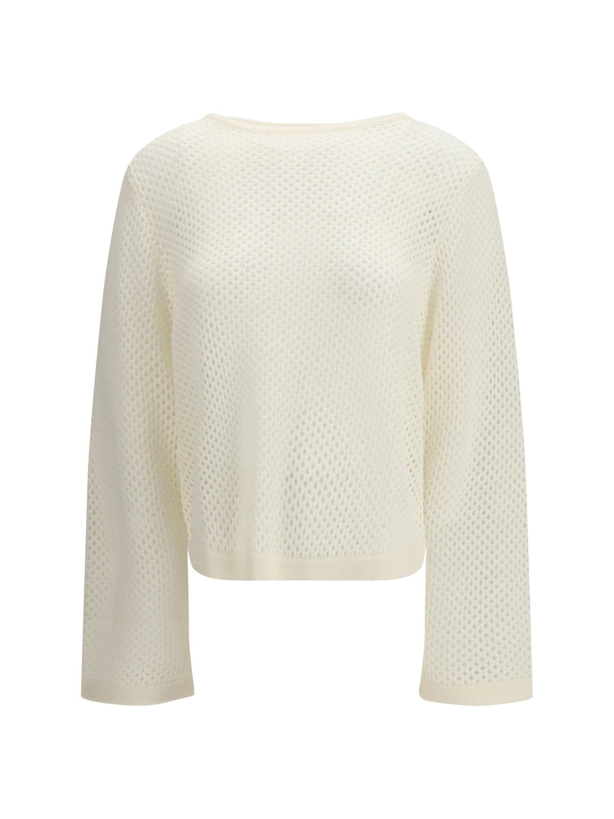 Allude perforated boatneck Jumper - 40
