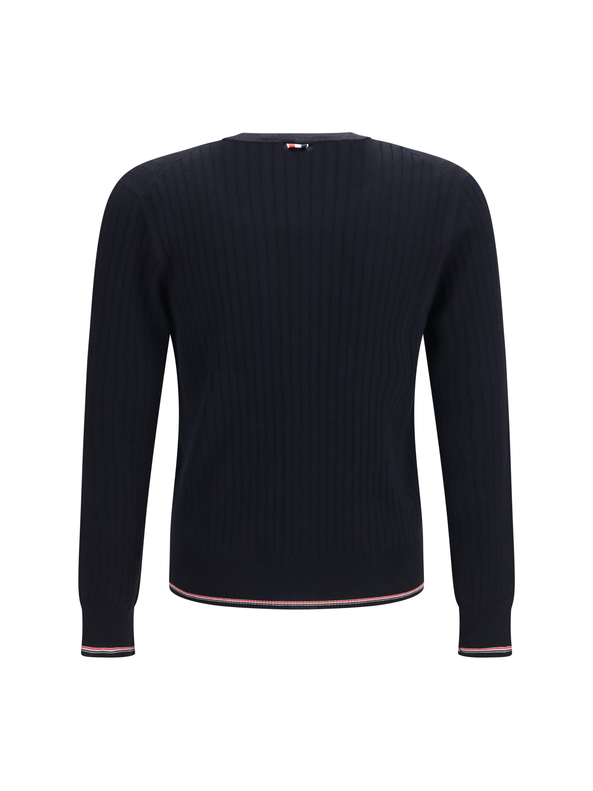 Thom Browne Ribbed merino wool Cardigan - Navy