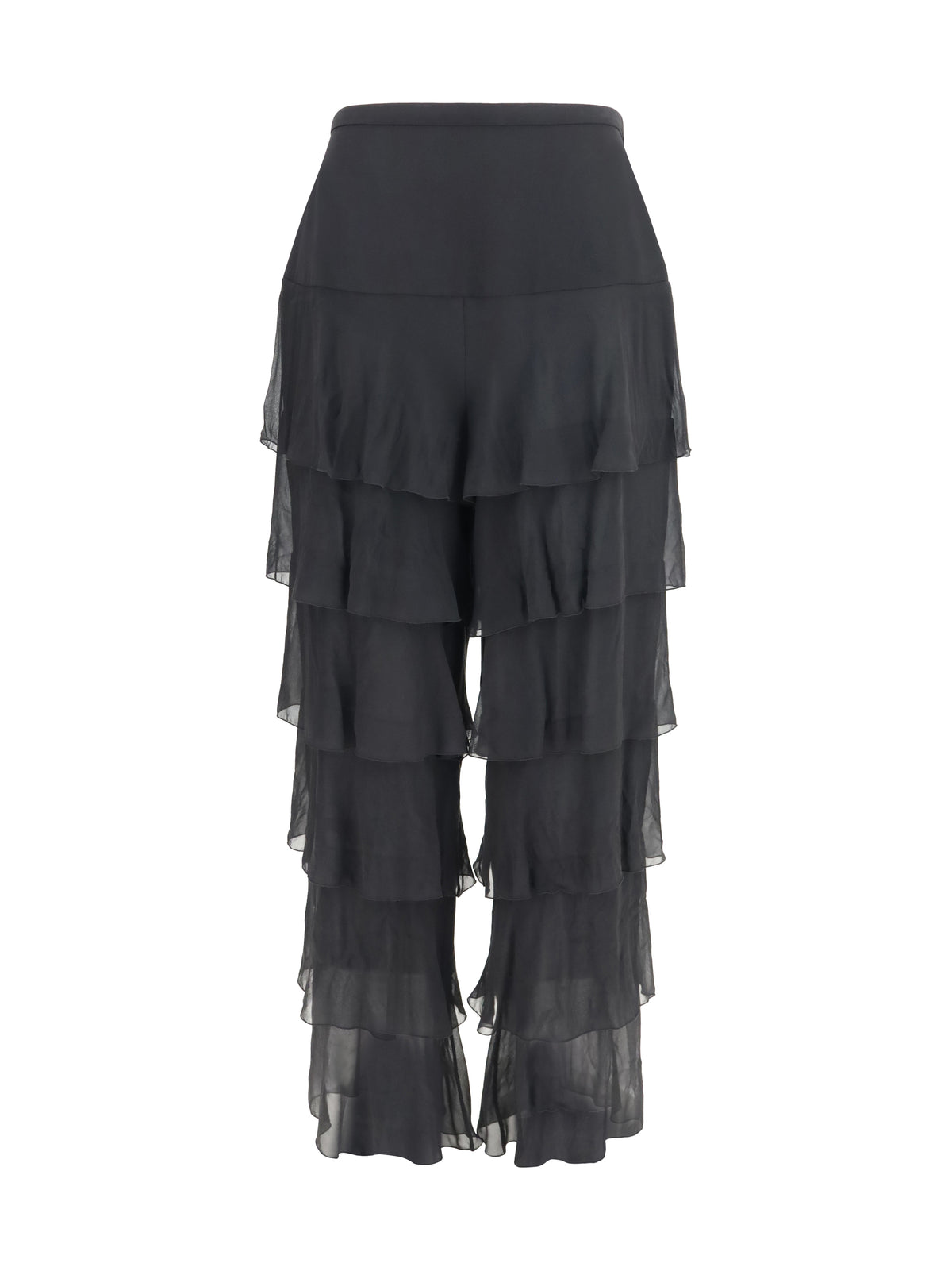 Valentino Baloon Pants in Georgette - Black