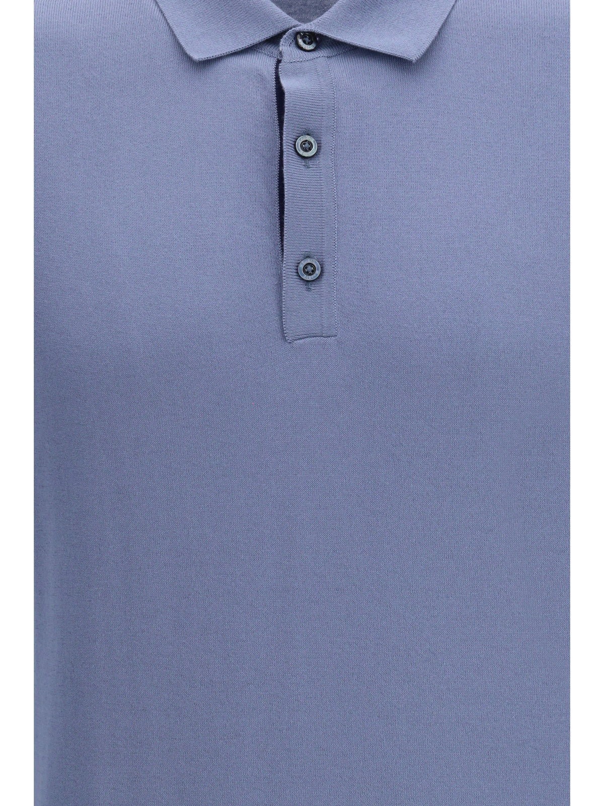 Moorer Cotton Polo - Chambray