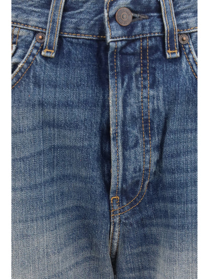 Acne Studios 2021F wide-leg Jeans - Mid Blue