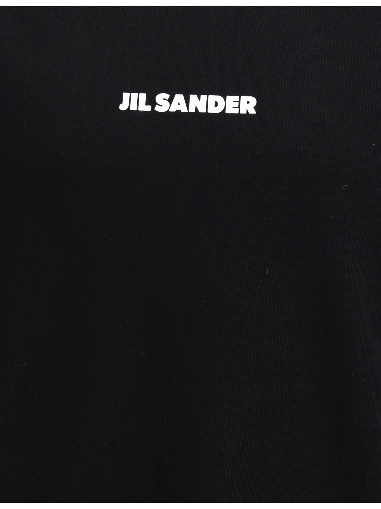 JIL SANDER Crew-neck cotton T-shirt with printed logo
