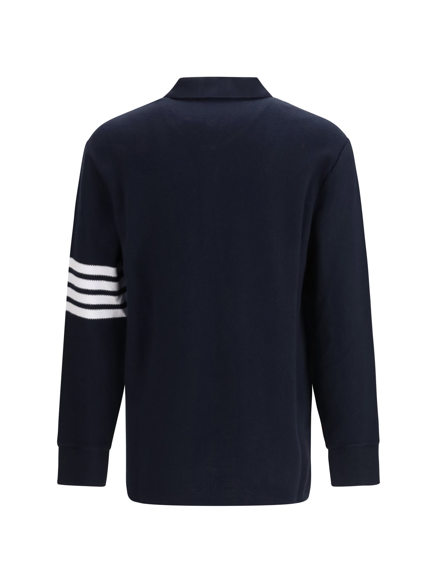 THOM BROWNE Piqué long-sleeve Polo