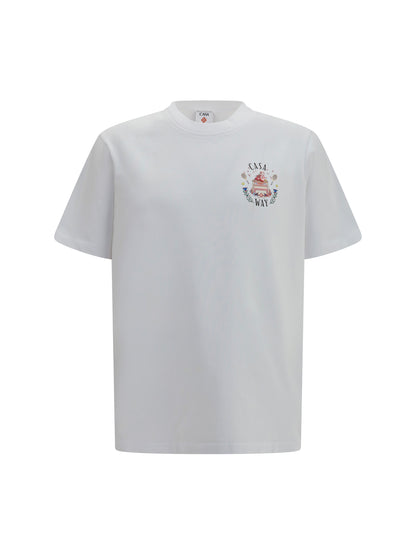 Casablanca Cotton logo-print T-shirt - White
