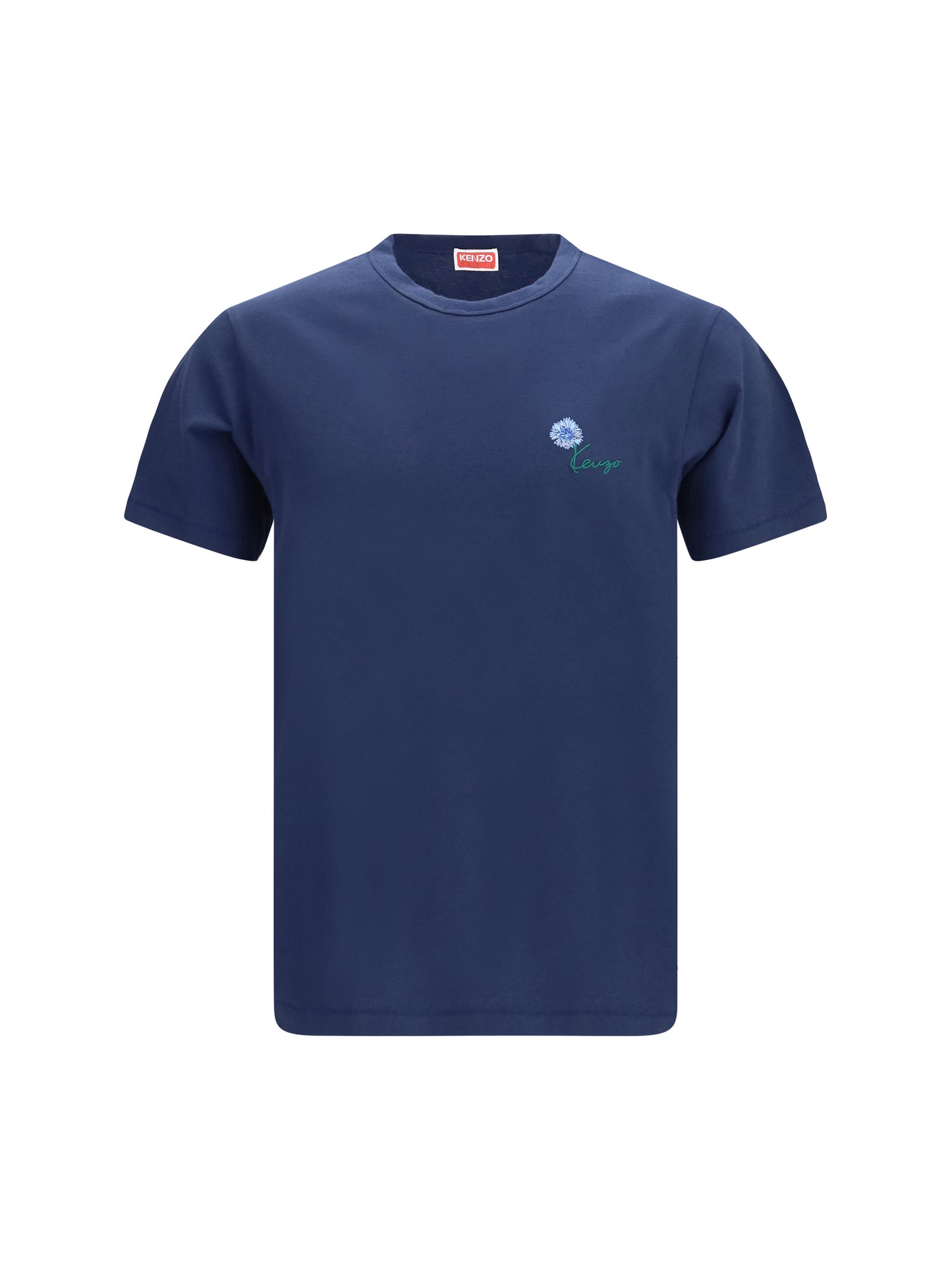KENZO Kenzo Tulip embroidered cotton T-shirt
