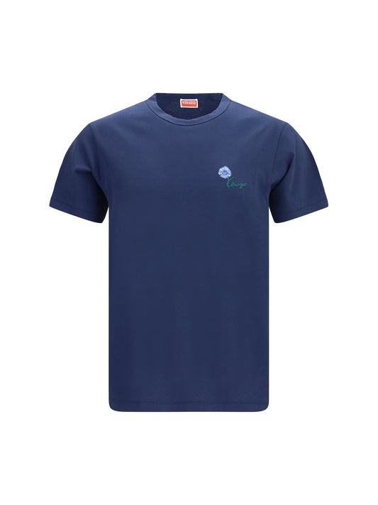 KENZO Kenzo Tulip embroidered cotton T-shirt