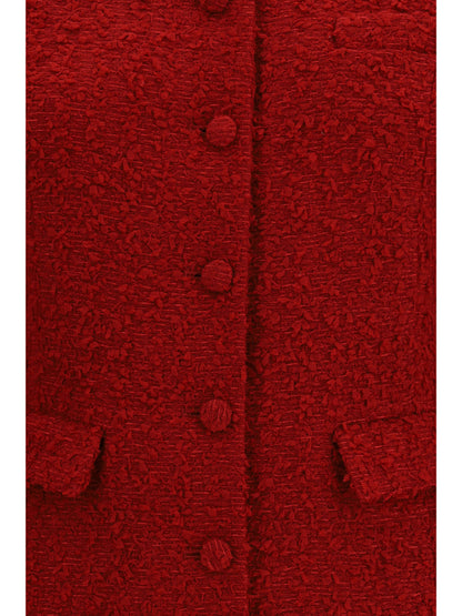 Magda Butrym Short bouclé Dress - Red