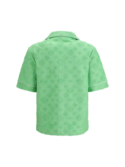 CASABLANCA Diamond monogram print short-sleeve Shirt