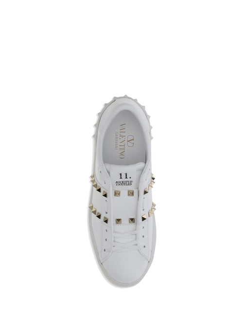 Valentino Garavani Rockstud Untitled Sneakers - White/White/White
