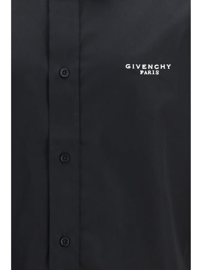 Givenchy Embroidered poplin Shirt - Black