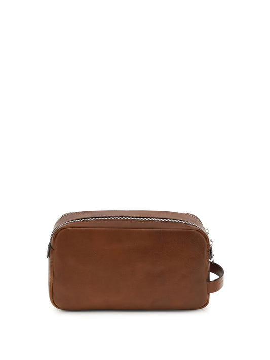 BRUNELLO CUCINELLI Leather Beauty Case