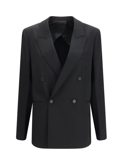 Fendi Double-breasted wool twill Blazer - Black