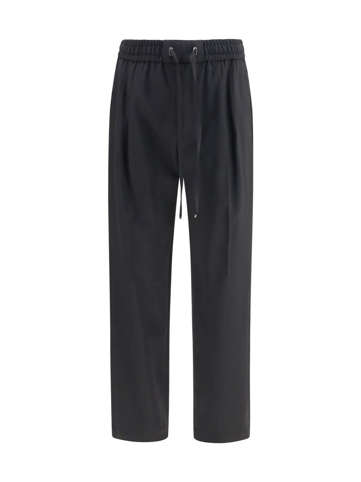 Dolce & Gabbana Wool gabardine jogger Pants - Black