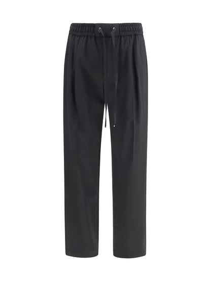 Dolce & Gabbana Wool gabardine jogger Pants - Black
