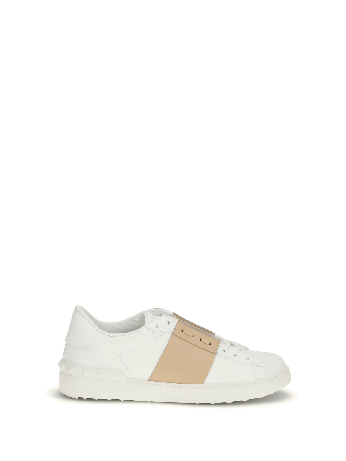 Valentino Garavani Open Sneakers - White/Sahara Beige/White